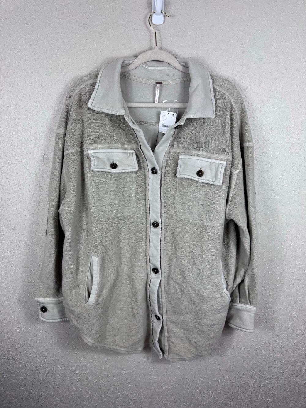 NWT Free People Ruby Fleece Jacket Womens Oversized Small